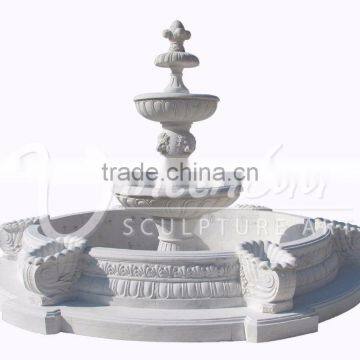 Garden decoration hand carved natural marble water fountains for sale