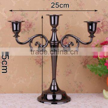 Free Shipping Metal Candle Holder Equisite European 3-arm for Wedding Decoration Candlestick Romantic Dinner Candle Holders photo-2