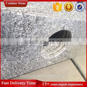 One Piece Bathroom Vanity Top Grey Granite Matertial photo-2