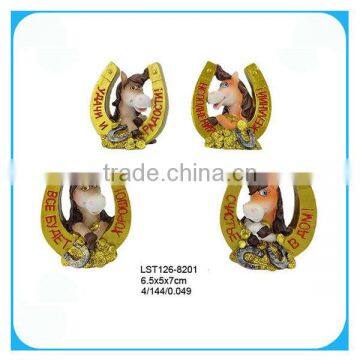 2014 resin horse figurine craft for russia