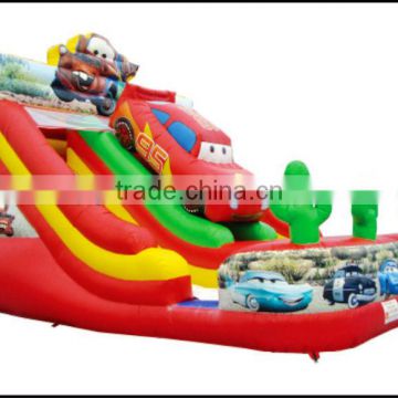 (HD-9401) 2014NEW!Cartoon Car Inflatable Slide