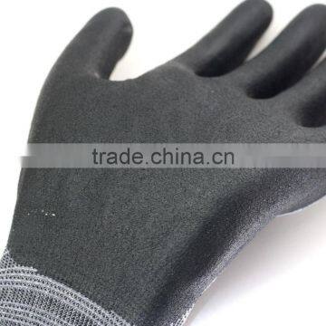 NMSAFETY New Black High-tech Foam Nitrile Palm Touch Screen Mechanical Work Gloves photo-6