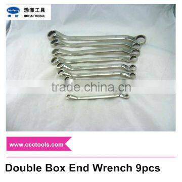 8*10~30*32mm Double Box Offset Wrench 9pcs D/E Ring Spanner Stainless Steel