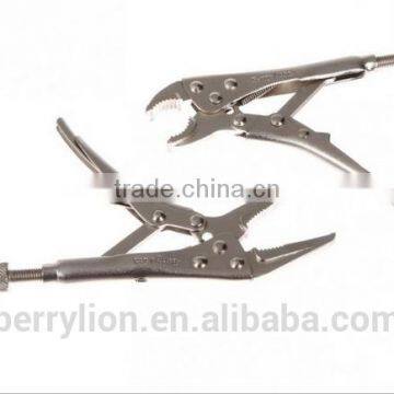 Berrylion Mini Lock Pliers Set 5"/125mm Curved and Flat Jaw Locking Plier Set for Sale photo-2