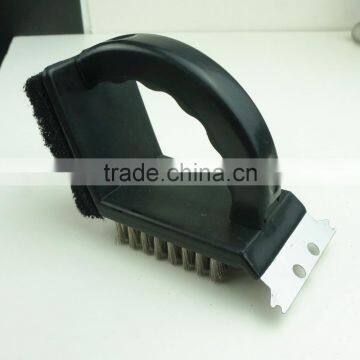 85011 2 Sided Grill Brush BBQ Cleaner Stainless Steel Edge photo-3