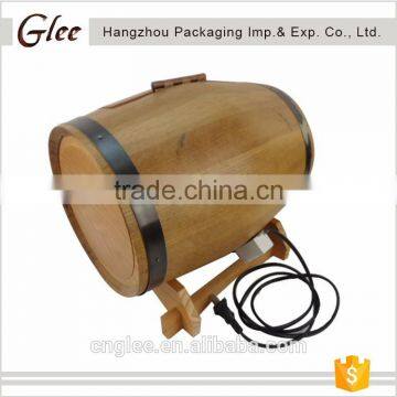 2017 new style wholesale fancy unique hand-made beer barrel wooden box