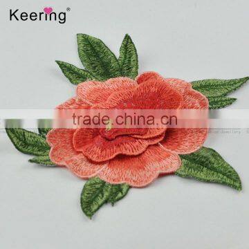 Sew-on Patches Flower Embroidery Motif Applique Women for Wedding Patch Dress photo-2