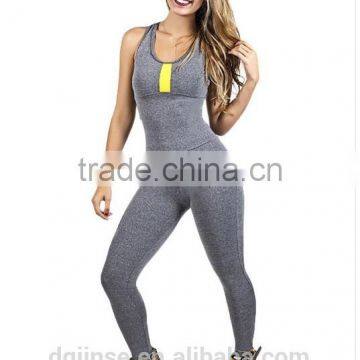 The new fashion ladies design pictures of sexy girls wearing sports leisure tight h vest jumpsuit for women