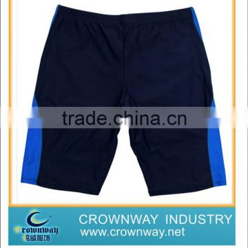 Mens close-fitting swim shorts with contrast sides