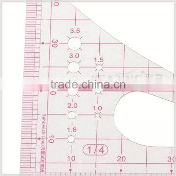 Kearing Brand Plastic Scale Ruler, 1/4 Painting Scale Ruler ,garment Pattern Making Rulers#8514 photo-4