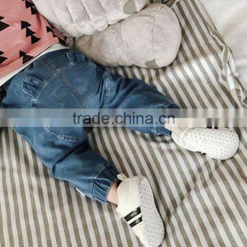 Baby clothes summer 2017 cartoon style denim pants for newborn