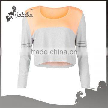 Color combination & dry fit long t-shirt wholesale China