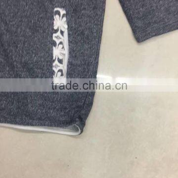 Clearance Sale Womencotton French Terry Lace T-shirt photo-2