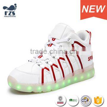 HFJH-18 Wholesale PU Low MOQ Led Sports Men Shoes photo-2