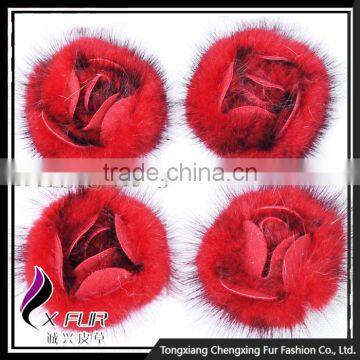 CX-A-25E Women Fashion Mink Fur Flower Coat Brooch Bin photo-5