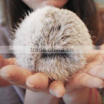 CX-R-49 Genuine Cheap Wholesale Rabbit Fur Pendant Fur Ball Key Chain Key Ring~ MIXED COLOUR photo-3