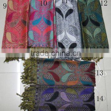 2017 Wholesale Factory China Yiwu France Jacquard Classic Viscose Paisley Floral Pashmina Scarf for Ladies photo-5