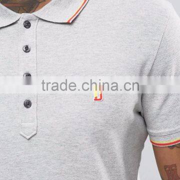 New Design High Quality Casual Summer Plain 180g 100% Cotton Short Sleeve Logo Embroidery Mens POLO T-Shirt photo-3