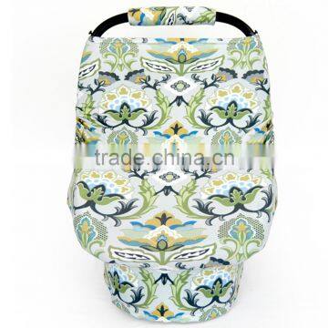 Wholesale Cute Animal Printed Cotton Nursing Baby Car Cover 2pcs Sets photo-3