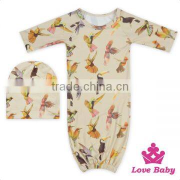 Soft Baby Boutique Outfits Newborn Night Suit With Hat Punjabi Suits With Patiala Salwar Kameez photo-2