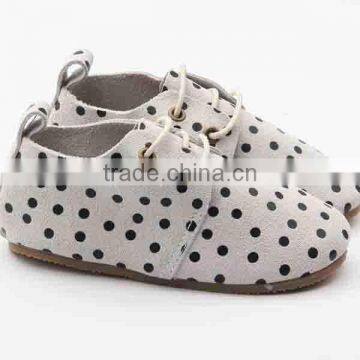 Print Leather Kids Shoes 2017 Rubber Sole With Baby Oxford Shoes photo-3