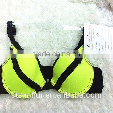 Lovely bright green sexy bra hot image is limited suppling 2016