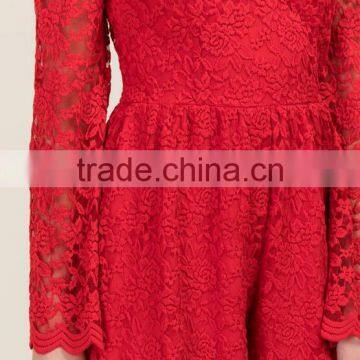 Sexy Long Sleeve Lace Club Rompers Jumpsuits Women 2016 photo-4