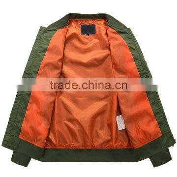 Jacket Men Design Baseball Jacket Custom Print Cheap Green Army Jacket photo-2