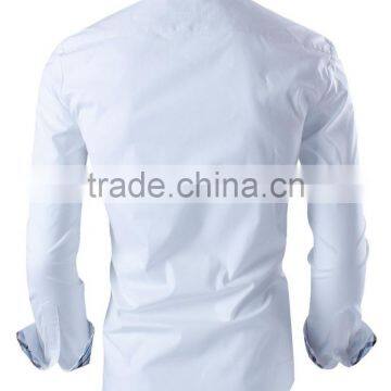 Mens Premium Casual Inner Contrast Dress Shirt photo-2
