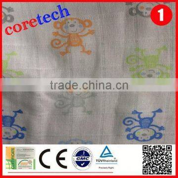 Breathable natural cotton printed muslin fabric factory