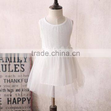 Modern Summer Lace Baby Girl Birthday Vest Dress photo-5