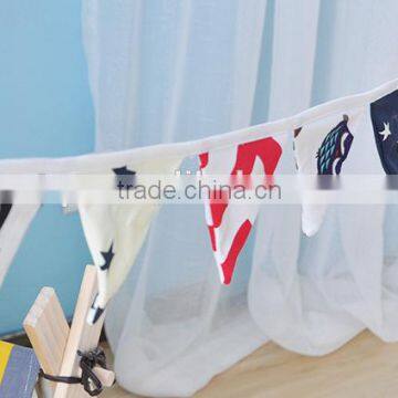 Hot Selling High Quality Fabric Home Decoration Bunting Flag/pennant photo-5