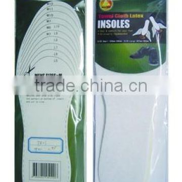 Comfortable high quality anti sweat orthotic cotton shoe insole