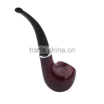 New 1x Durable Wooden Tobacco Pipe + Smoking Pipe Stand + Cigar Cigarette Smoking Pipe Leather Case Cover photo-3