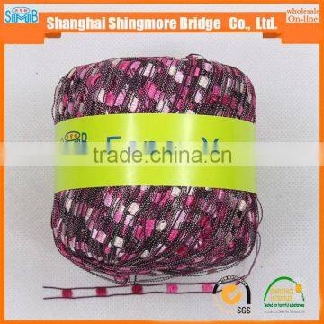 China Knitting Yarn Supplier Cheap Wholesale Fancy Ladder Yarn Necklace Yarn