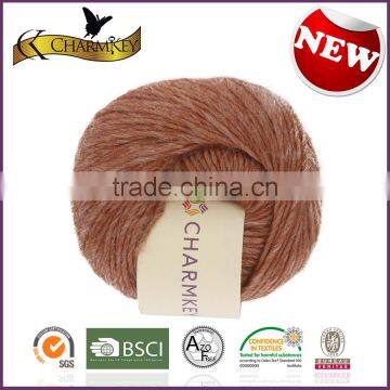 Charmkey high quality wool blended yarn natural material baby yarn soft bamboo yarn