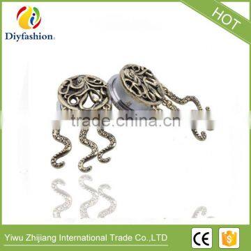 Fashion Stainless Steel Octopus Pendant Ear Plug photo-5