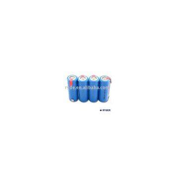 Lithium Ion 18500 3.6V 1300mAh cylindrical rechargeable battery with tabs