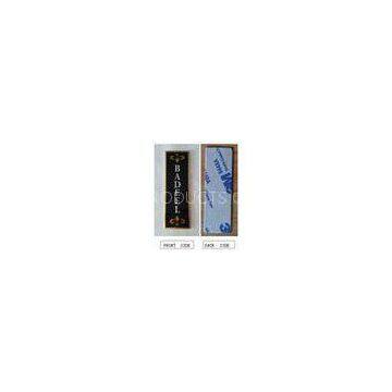 Printed Metal Self Adhesive Stickers , Die Cutting Stickers For Electronic Equipments
