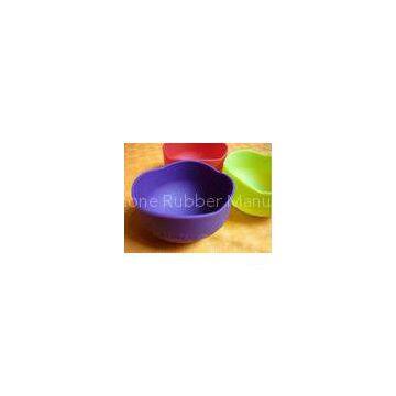 Colorful Silicon Kitchenware Utensils / Cookware, Non-toxic Foldable Silicone Baby Bowl