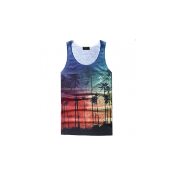 Women and men printed running singlet