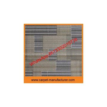 Cut tiles Office Nylon Carpet Tiles with PVC backing