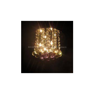 Contemporary Contracted Dome 4 Light Crystal Ceiling Lamp Amethystine Porch Corridor Acrylic Bedroom Parlor home decor lighting living room