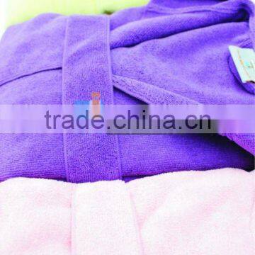 polyester microfiber terry towel bathrobe