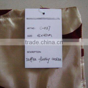 bronzing taffeta cushion