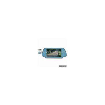 Rear-view Mirror Monitor with 7-inch LCD Monitor and 12V DC Power Supply