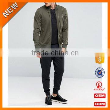 New 2016 China wholesale designer Sports 100% Cotton mens tracksuit/cotton plain tracksuit wholesale H-2153