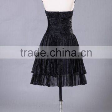 Simple Style Cap Sleeves Red Prom Gown ED135 photo-4