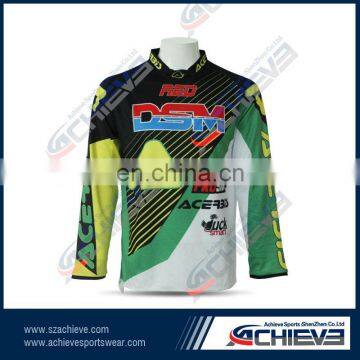 dry fit sublimated motorcycle racing shirt motocross jersey