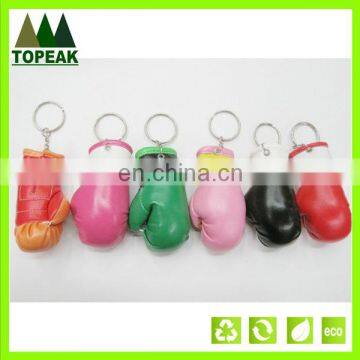 PU boxing glove keychain Mini boxing glove keyring